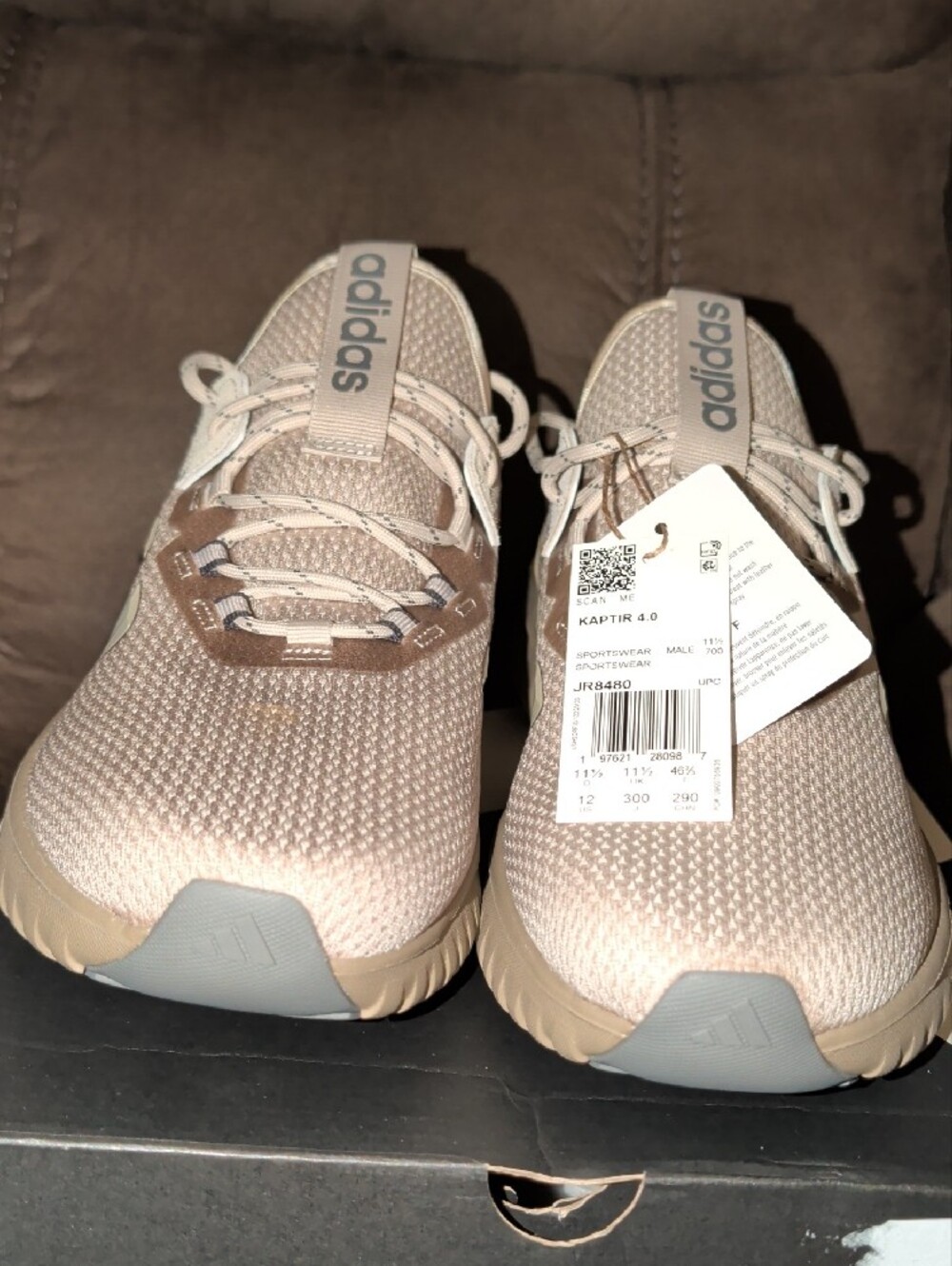 adidas Men’s Kaptir 4.0 Sneakers in Light Beige - Picture 4 of 8